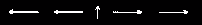 up-arrow with to and from arrows either side